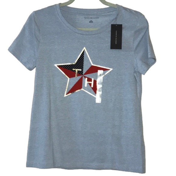 Tommy Hilfiger Patriotic Graphic T-Shirt - Picture 1 of 6